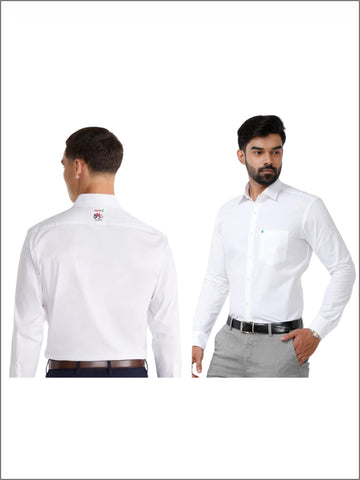 Dapper white full sleeve shirt
