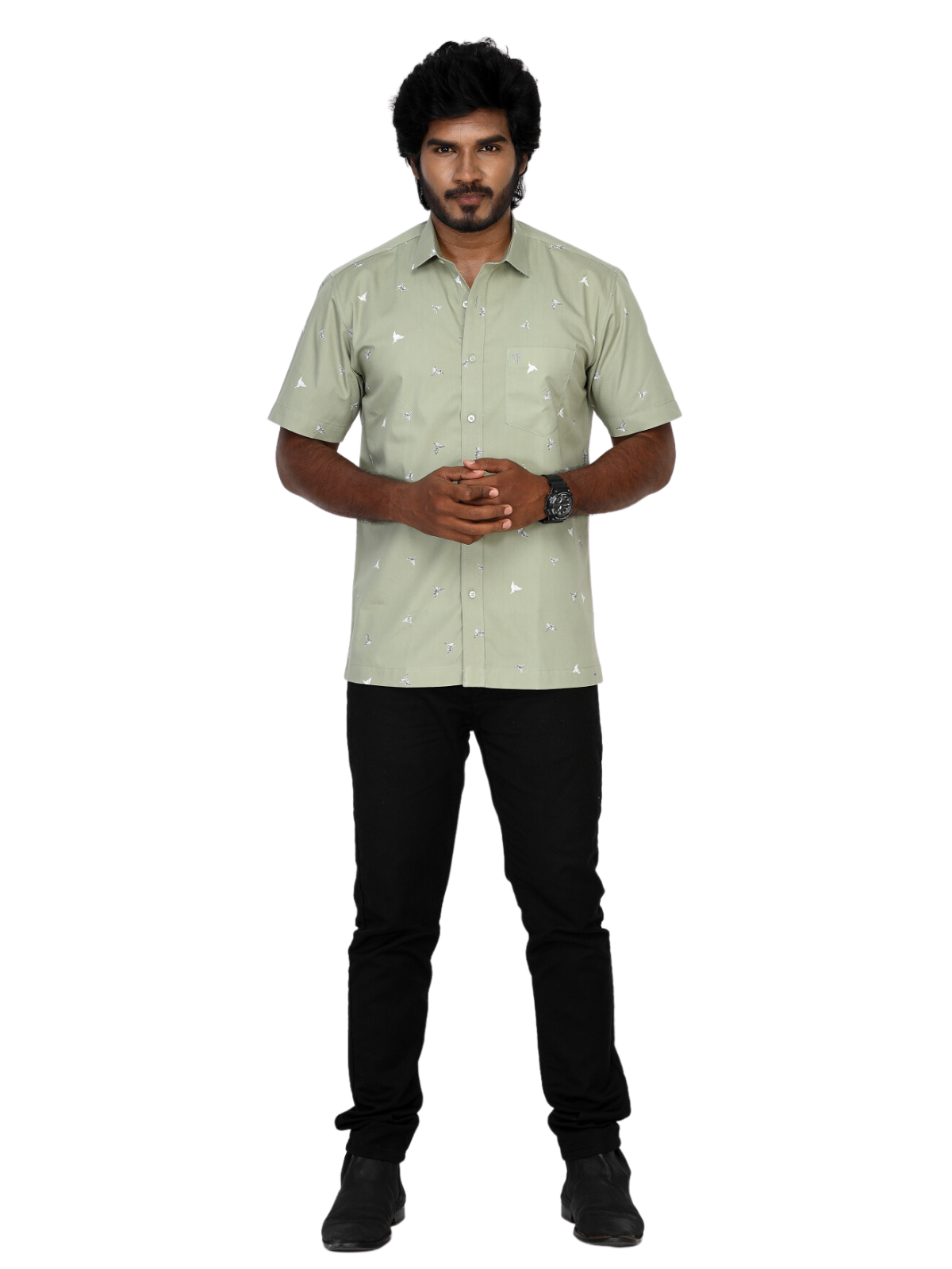 Moss green shirt