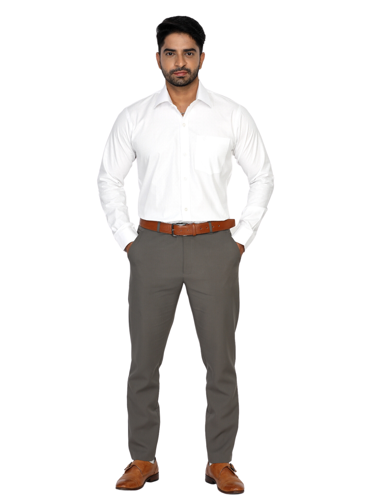 Versatile white shirt for casual